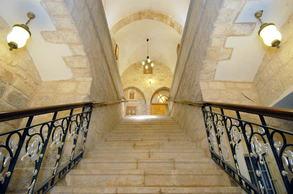 View up main stairwell