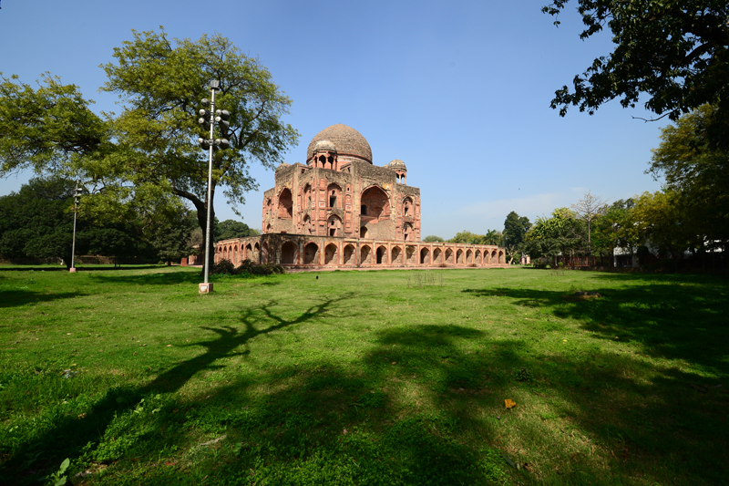 The monumental mausoleum was built by Rahim for his wife making this the first ever Mughal tomb built for a woman (Rahim was himself buried here in 1627)