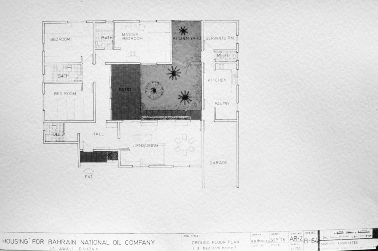 <p>Floor plan for a 3 bedroom house.</p>