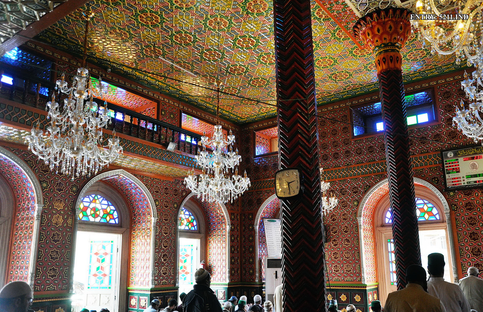 <p>View of prayer hall pre-fire. Built in 1806 and expanded in 1877, the complex was badly damaged by fire in 2012; the relics it housed were rescued by local residents.&nbsp;&nbsp;</p>