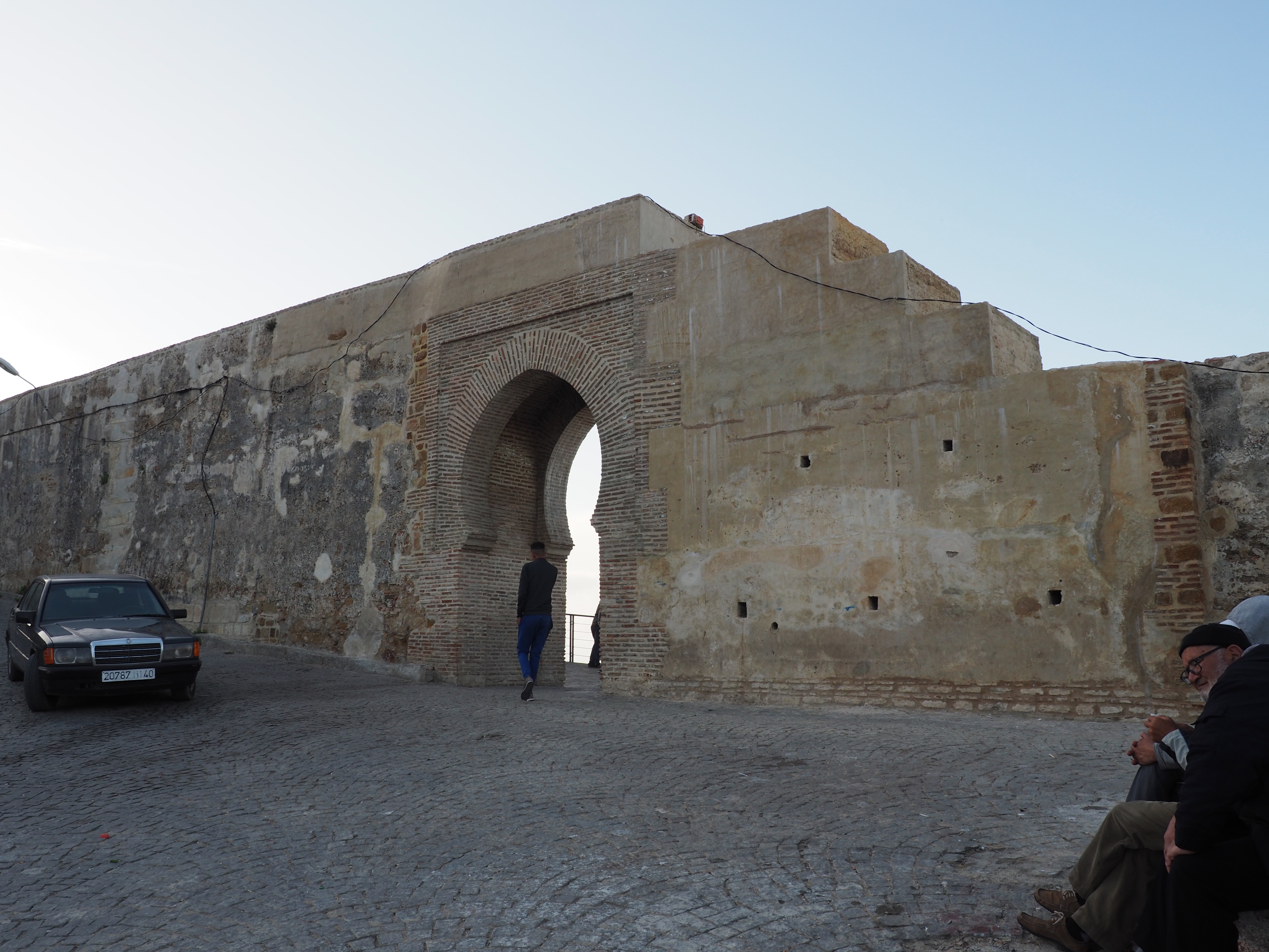 <p>View toward the repaired Bab al-Bahr</p>