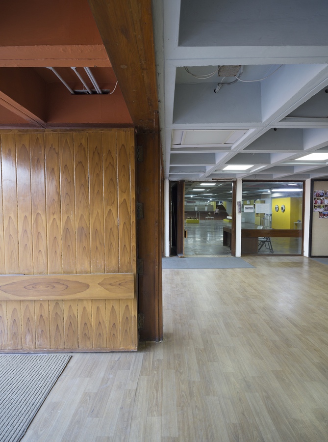 Bharat Bhawan (Charles Correa Now) - <p>A new layer of veneer pasted on the wooden doors</p>