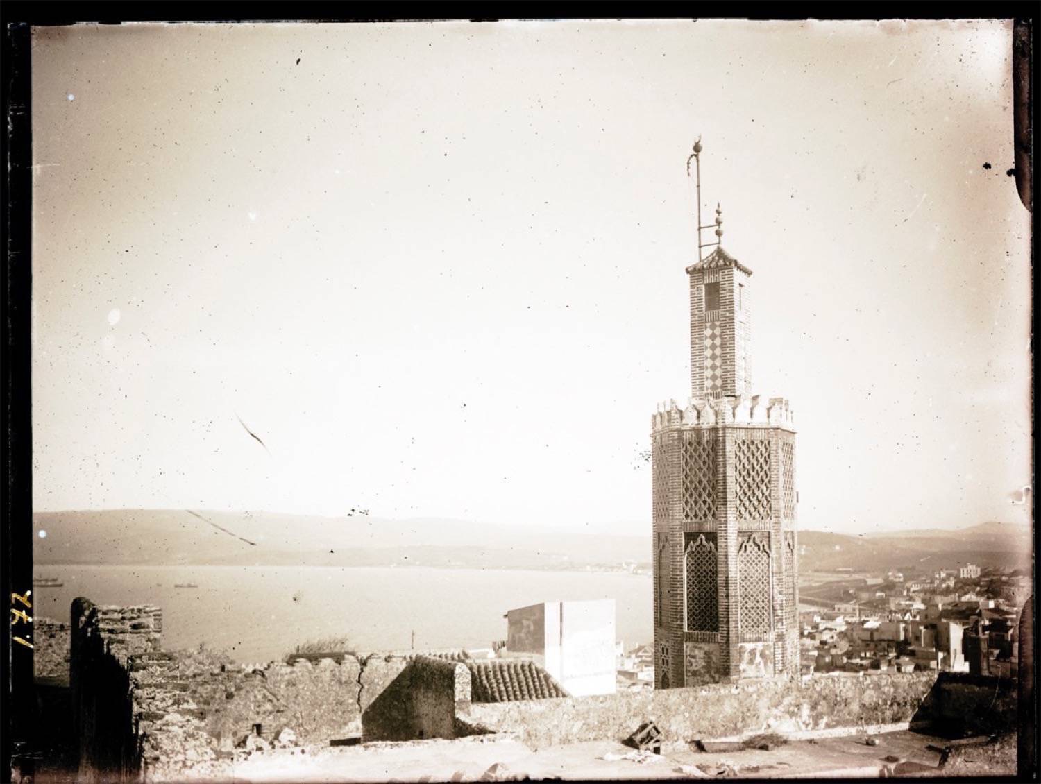 <p>View of the octagonal minaret of Jami' al-Qasba from the roof of Dar al-Makhzen</p>