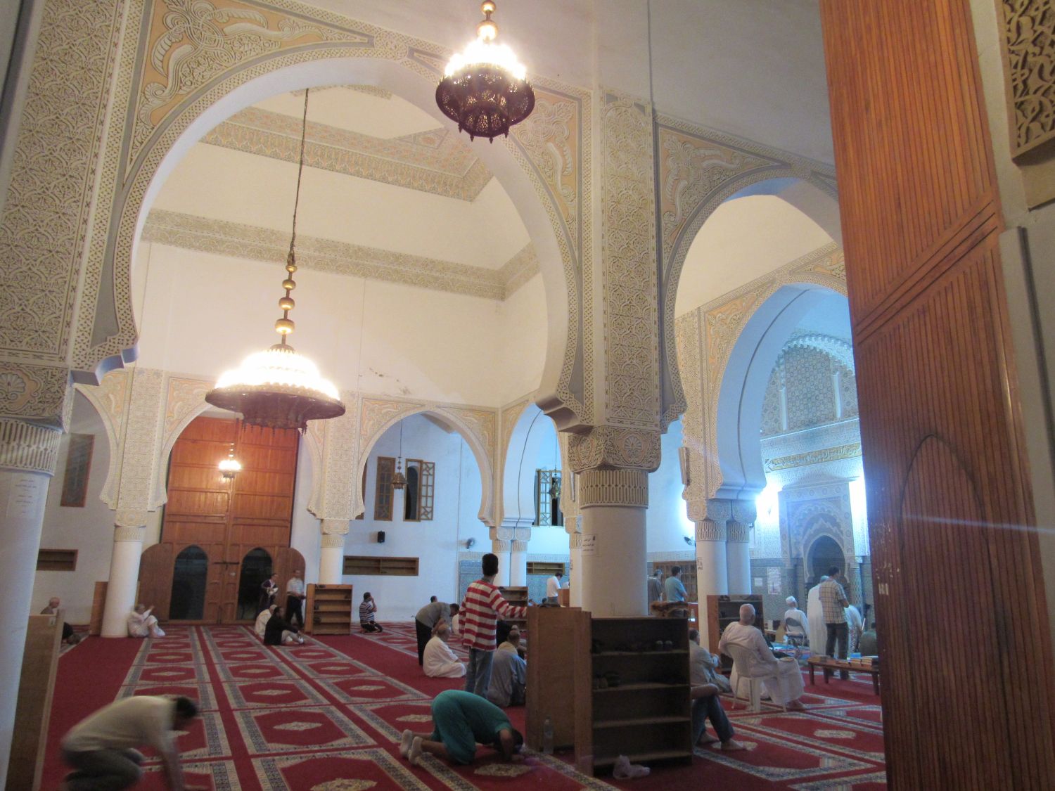 Interior view, prayer hall.