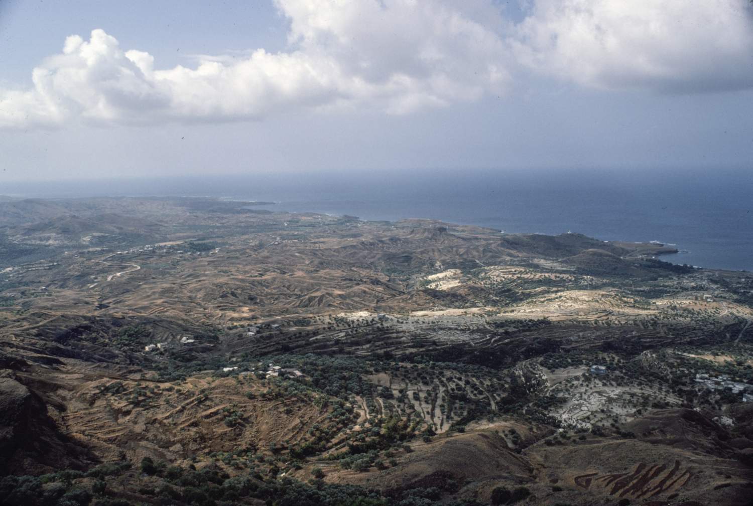 View from fortress southwest toward Syrian coastline.