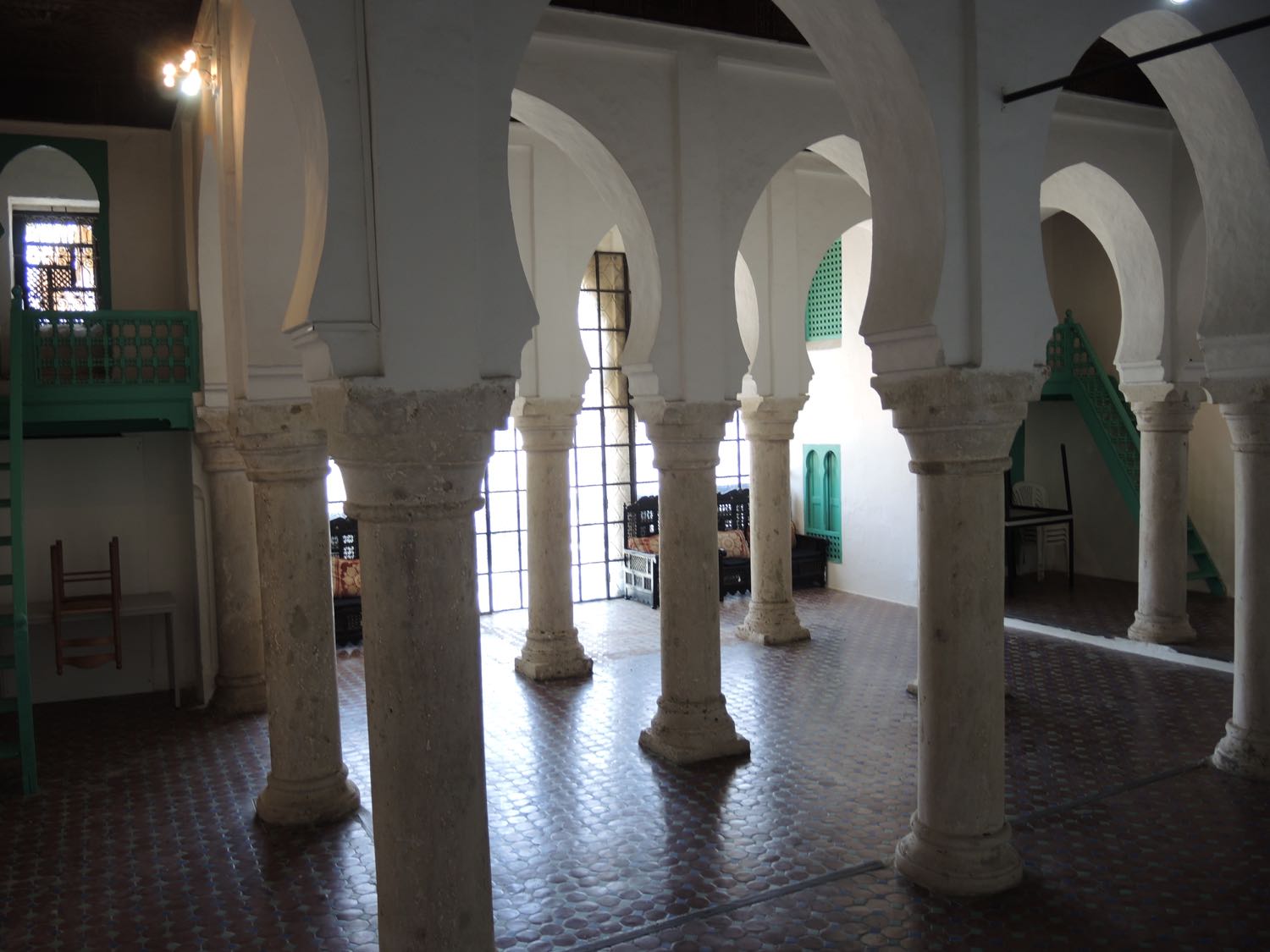 Interior view of the colonnades