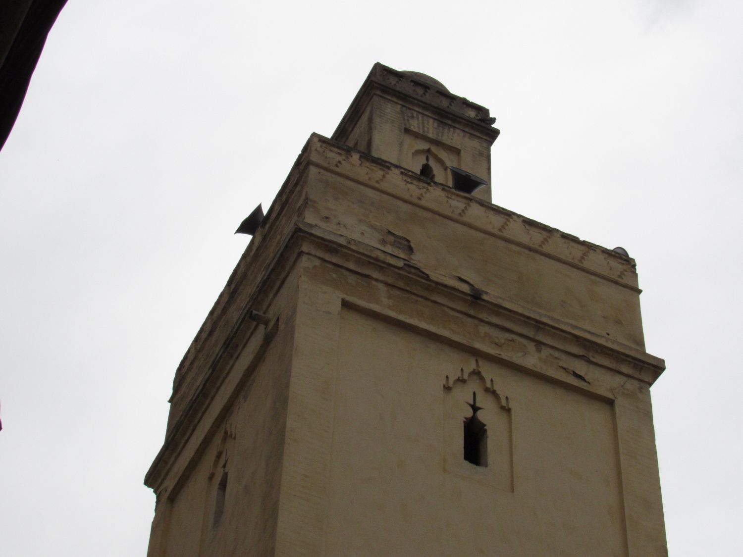 Exterior view, minaret apex.