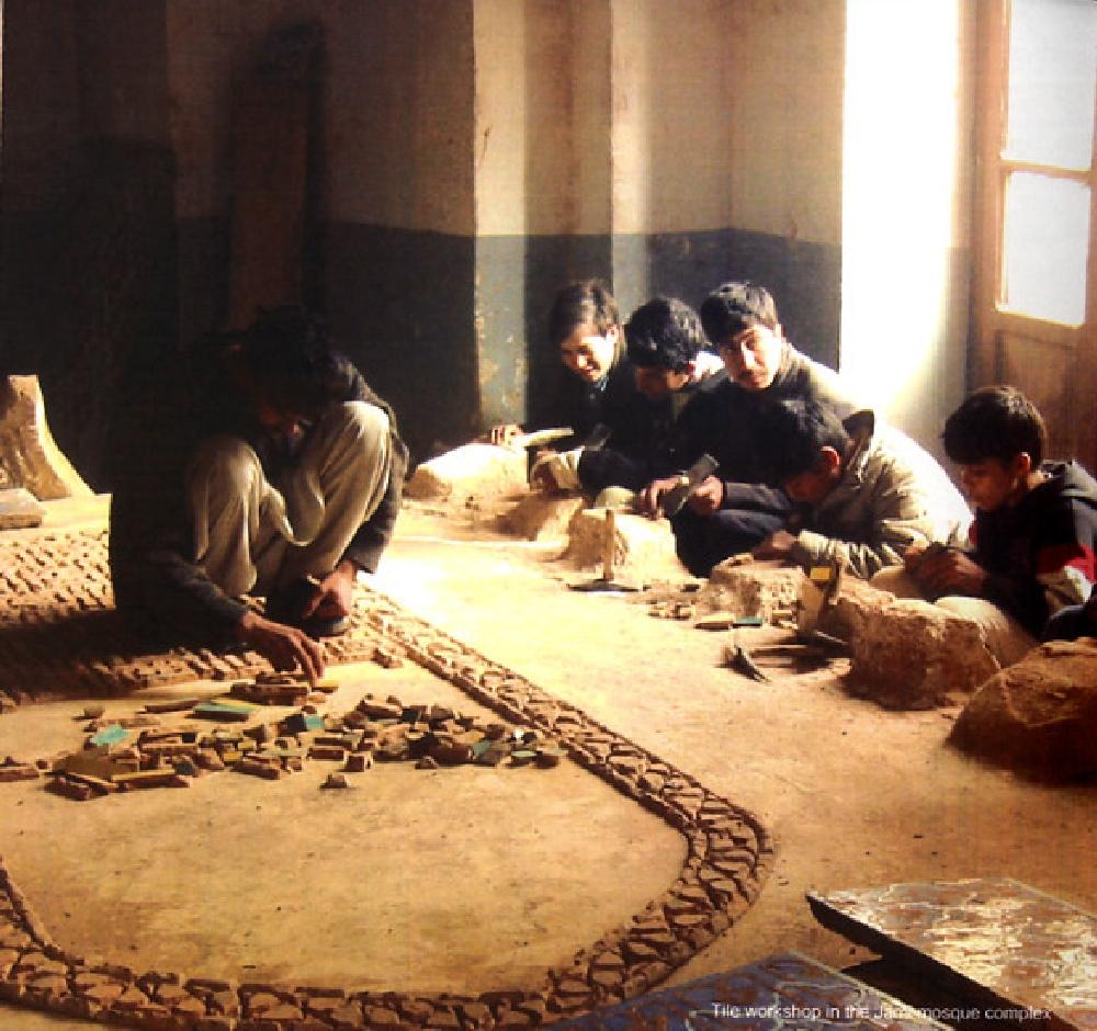 Tile workshop in the Jami Mosque complex