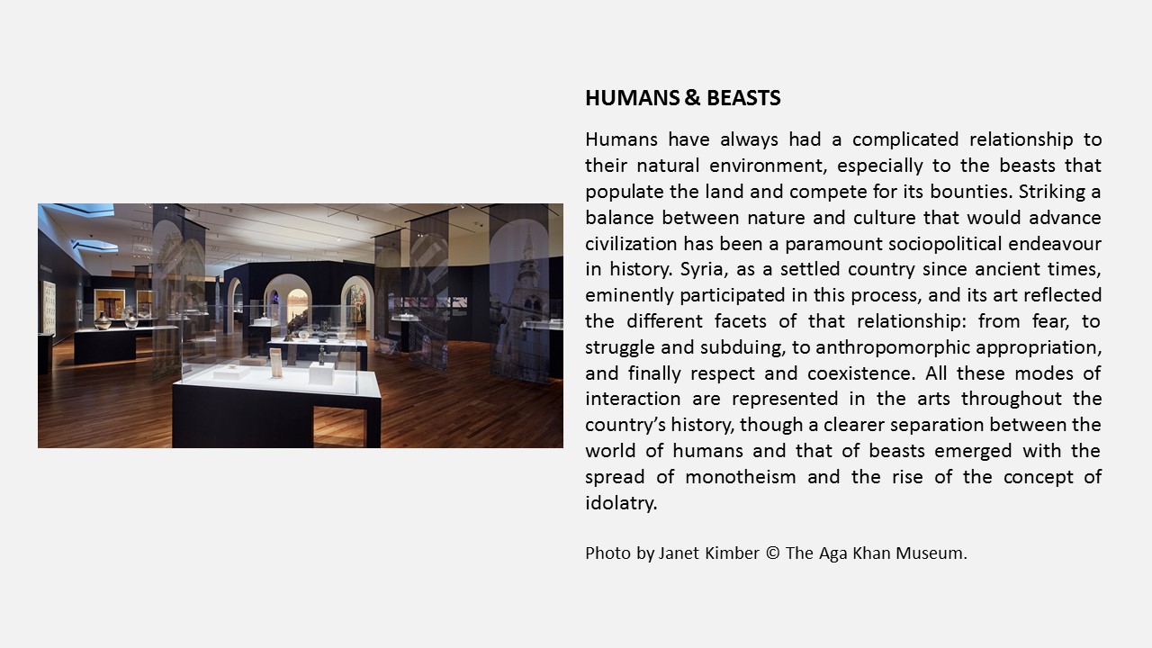 View of exhibition: "Humans & Beasts"