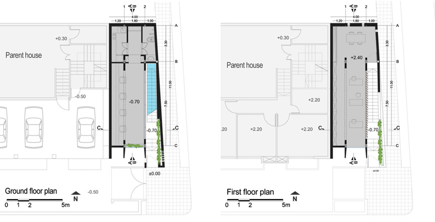 Plans: ground floor and first floor