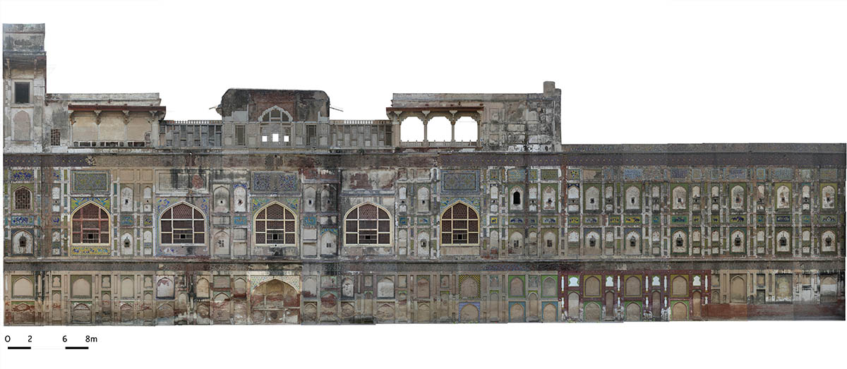 Picture Wall Conservation - Picture Wall, western façade prior to restoration (2016)
