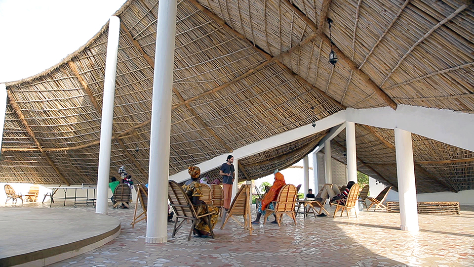 The gathering space is used for cultural and social activities
