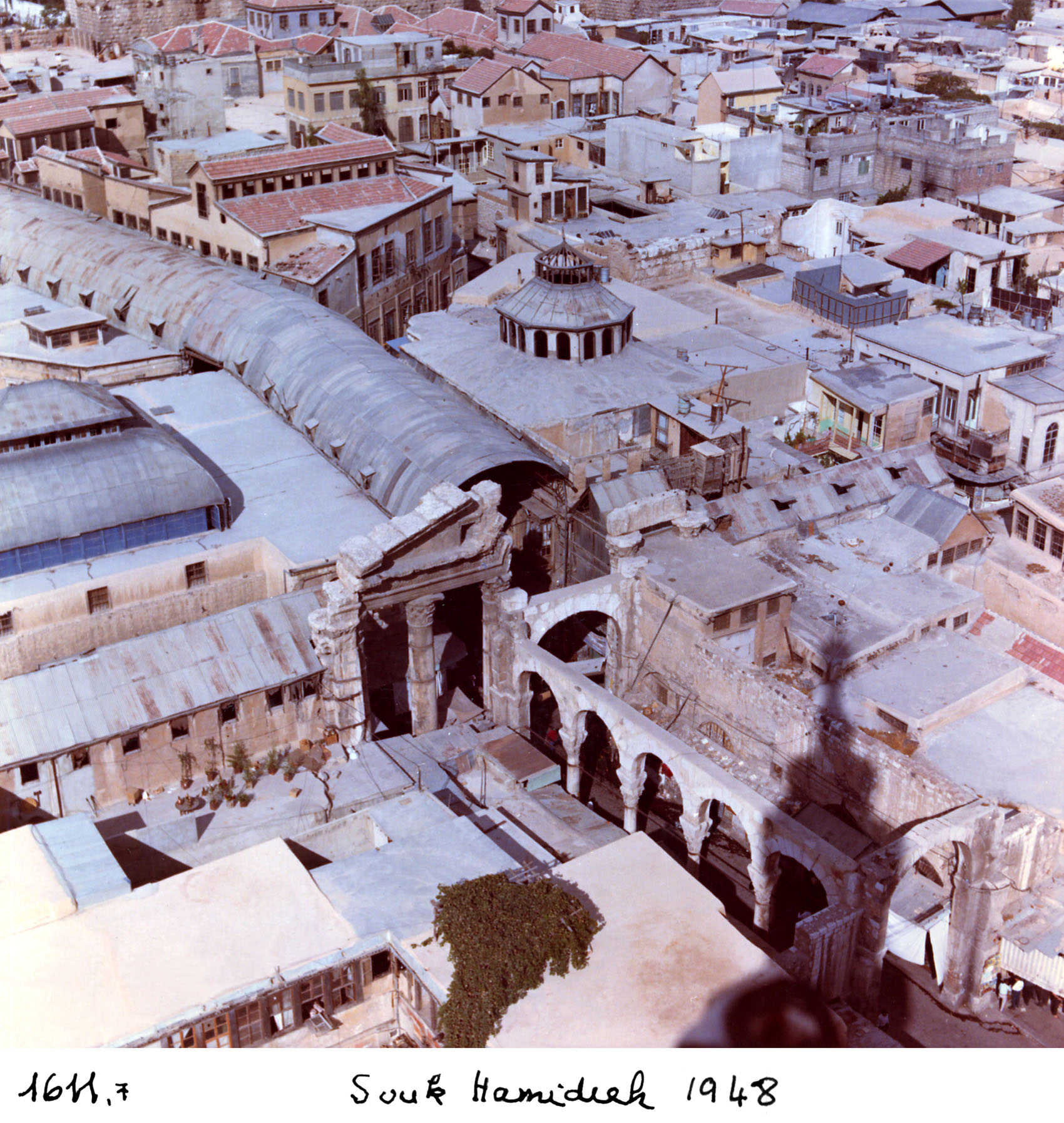 Bird's-eye view of Suq al-Hamidiyya 