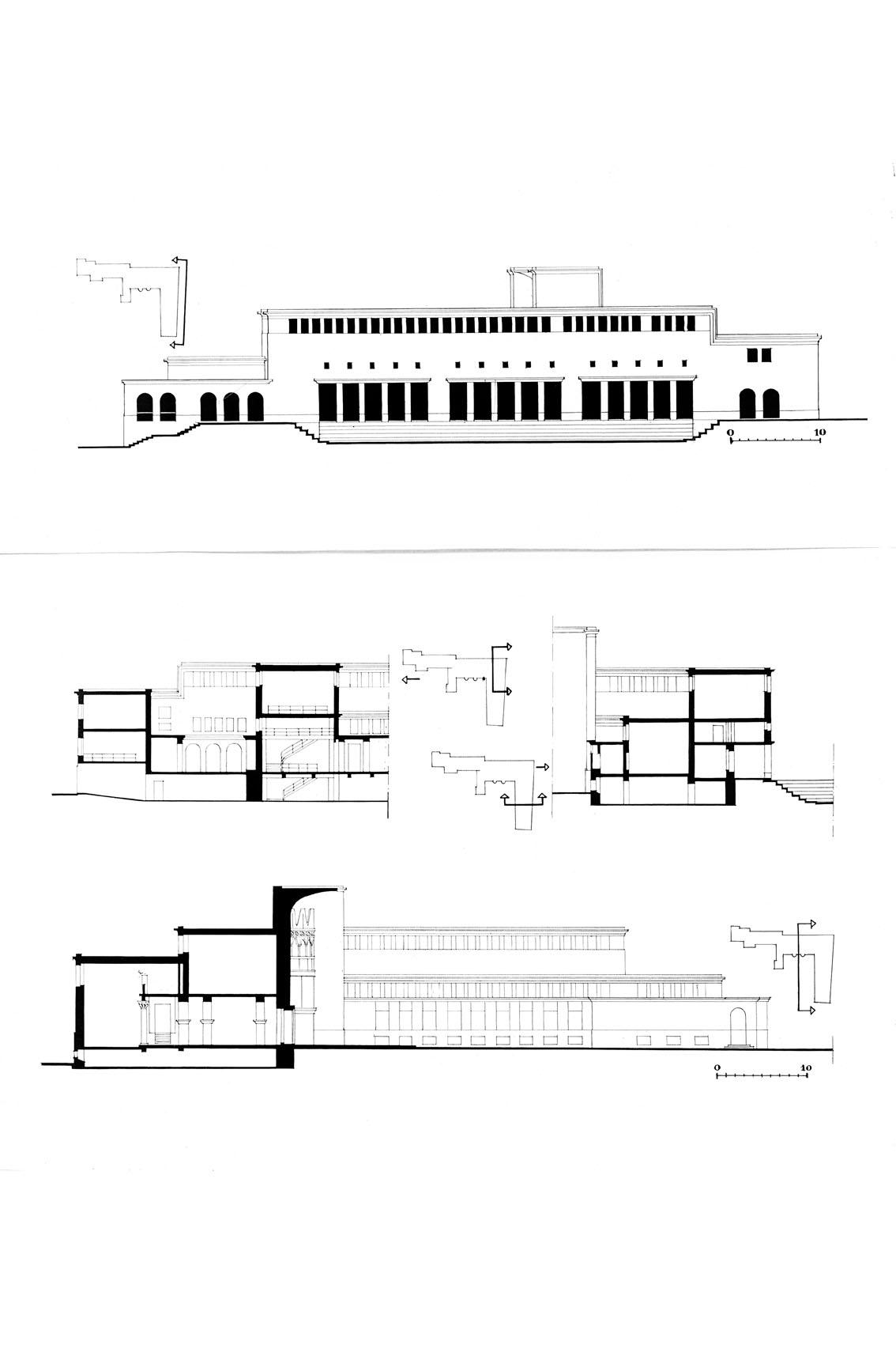 Plans, sections