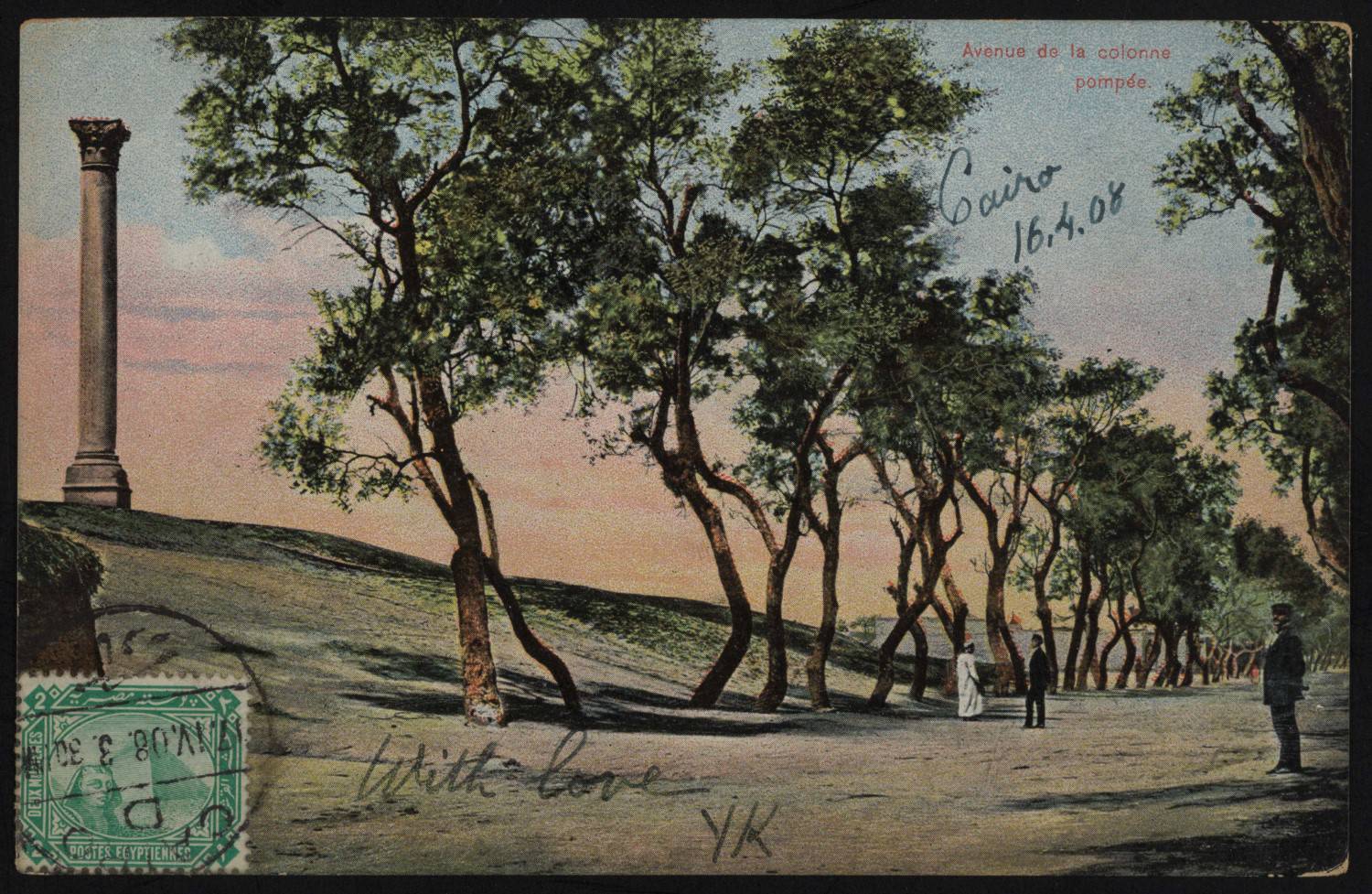 Postcard of Column Avenue