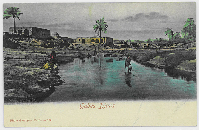 Gabes, general view of Djara village. "Gabès Djara"