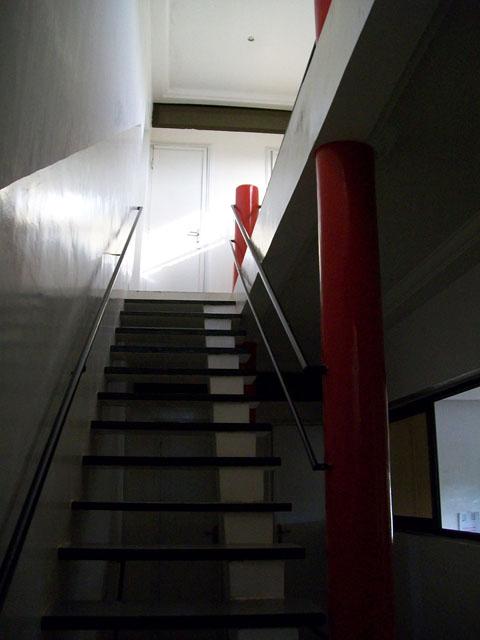 Staircase leading to the second floor