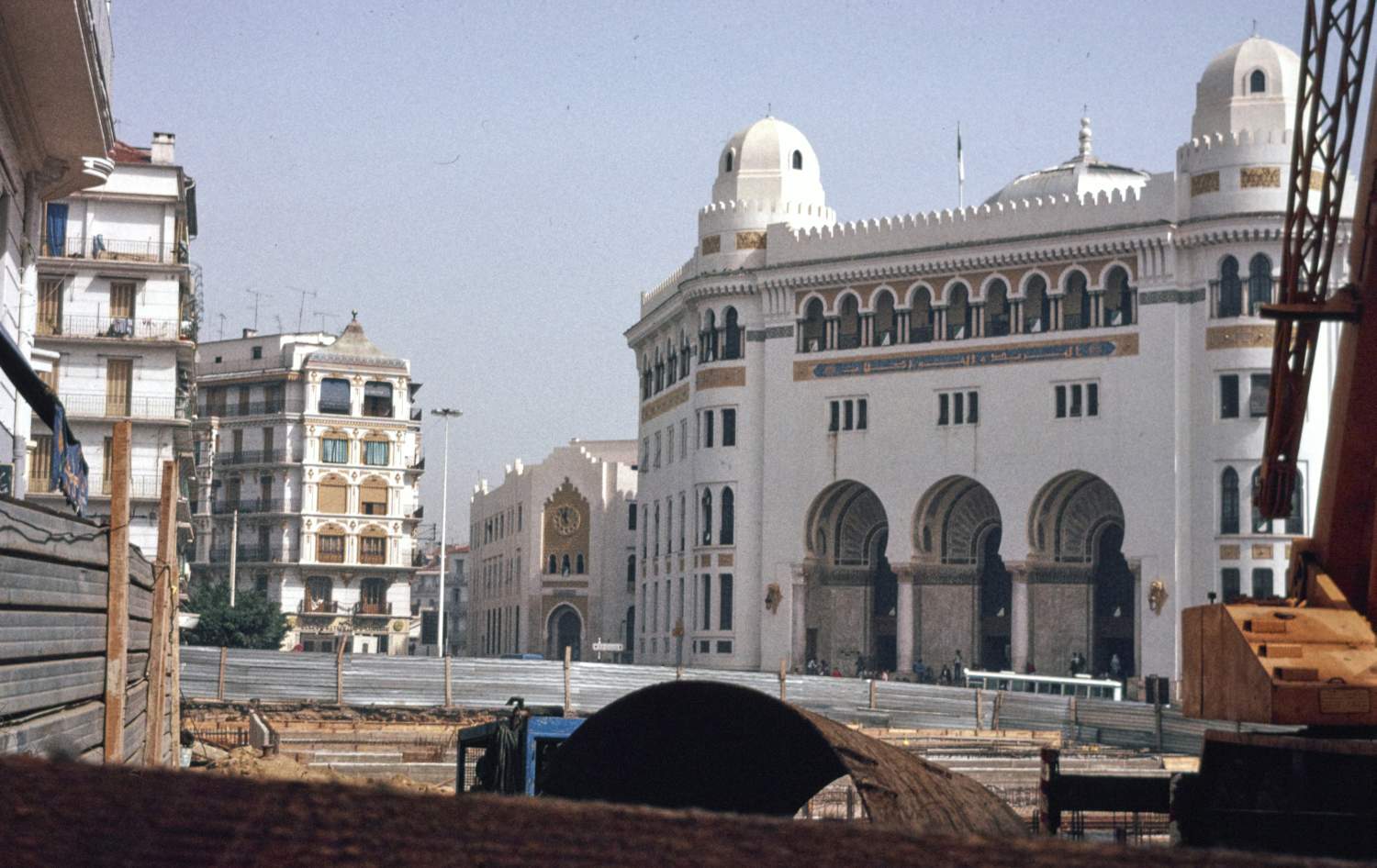 View of facade from construction