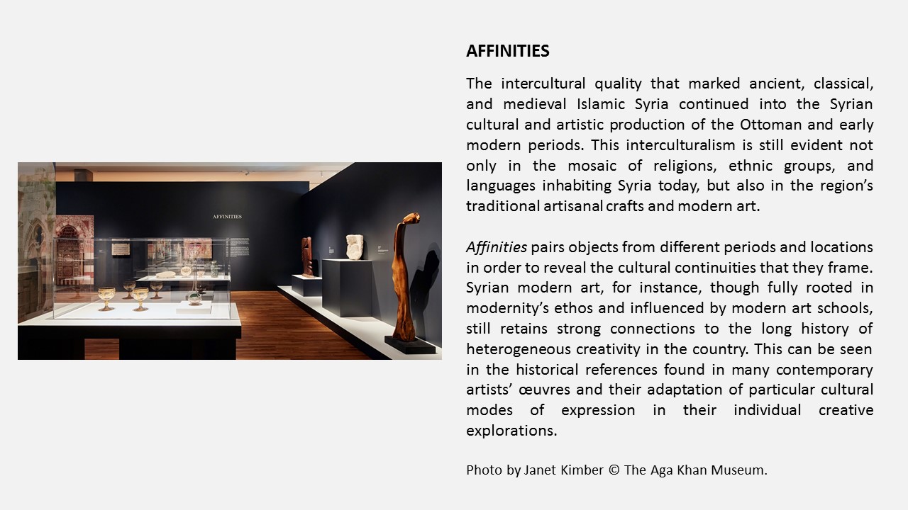 View of exhibition: "Affinities"