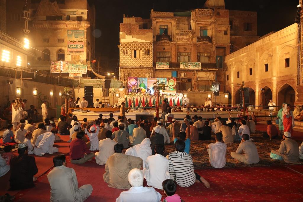 Urs festival celebrated inside the mosque courtyard