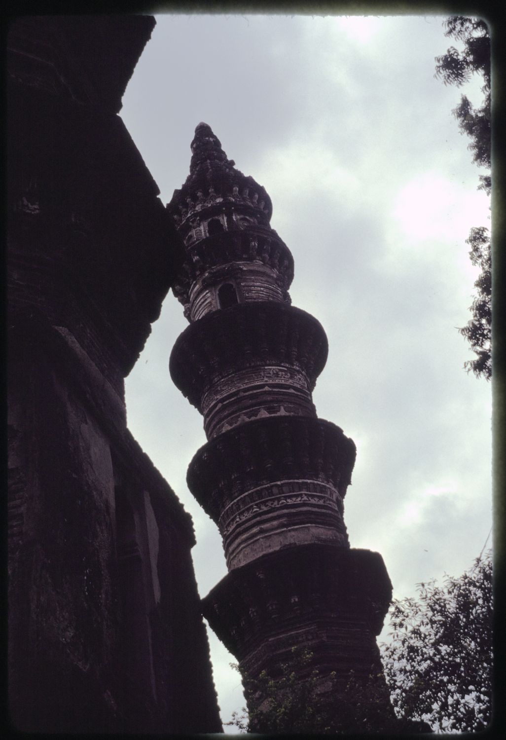 View of upper part of minaret.