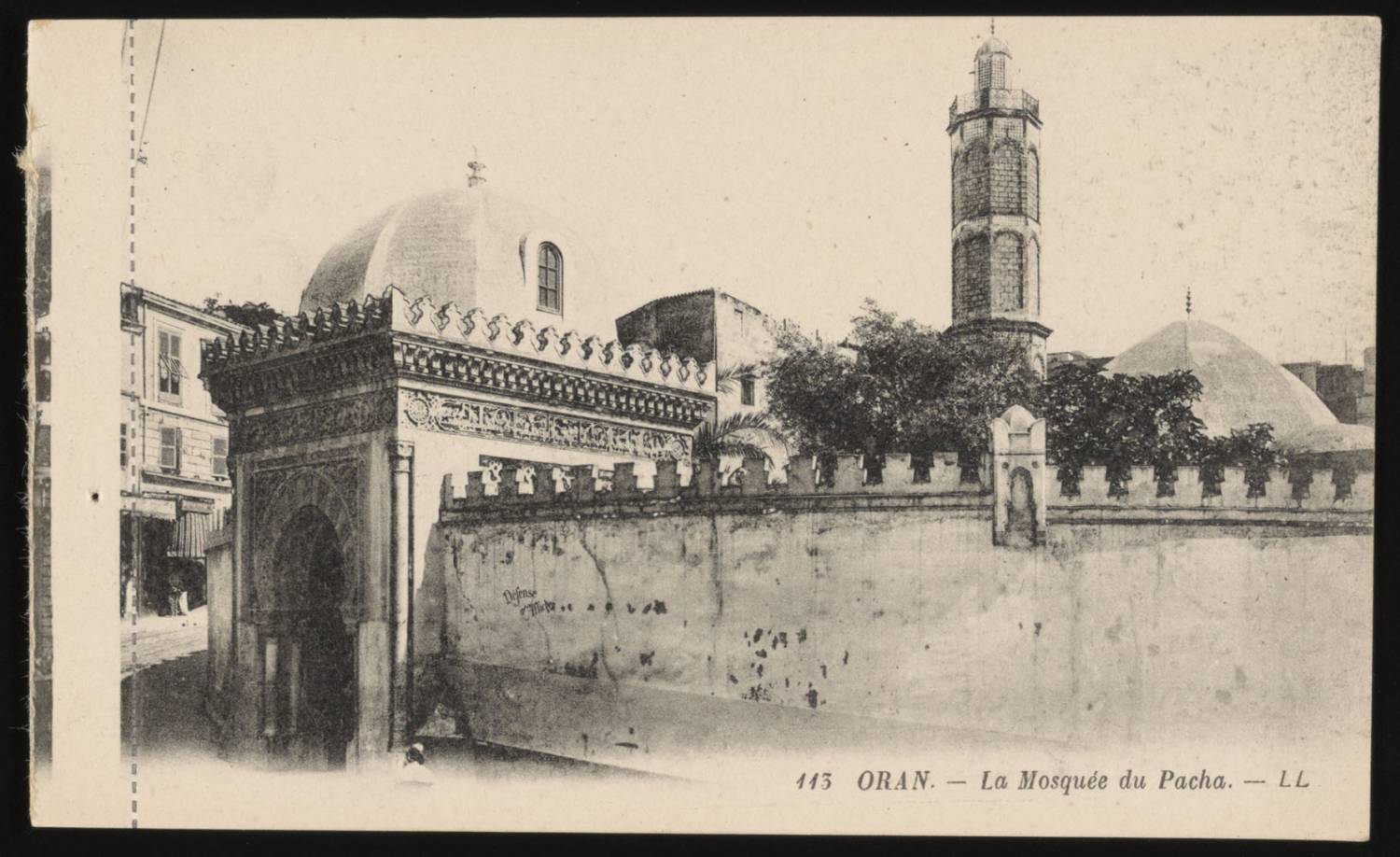The Mosque of Pacha in Oran, full view<br>