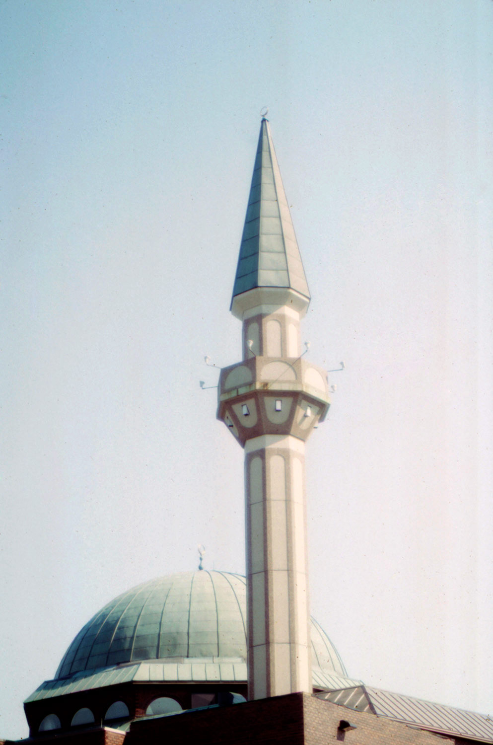 Ottawa Mosque - Exterior detail of the dome and minaret