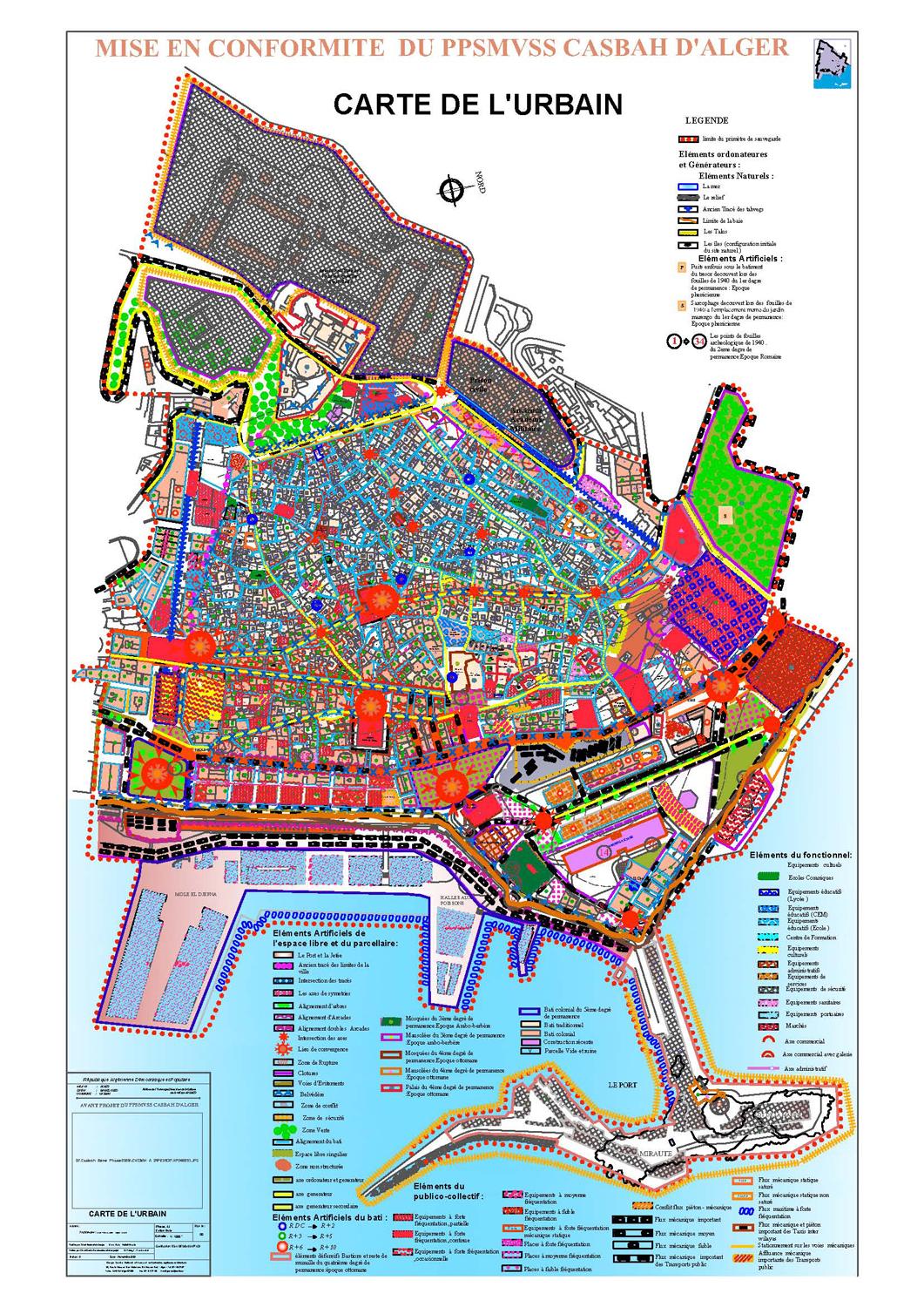 Plan of the urban area