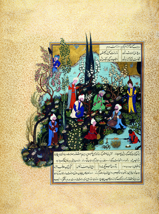 Folio From the Shahnama of Shah Tahmasp (Iran); watercolour, gold and ink on paper (Safavid, circa 1532)