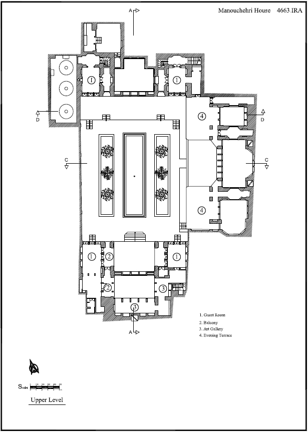 Upper floor plan
















