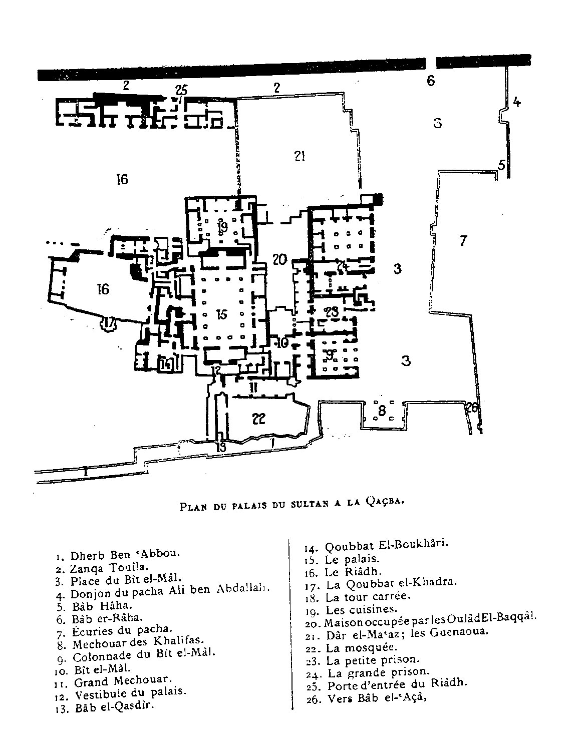 Place du Tabor - Plan of the Qasba 