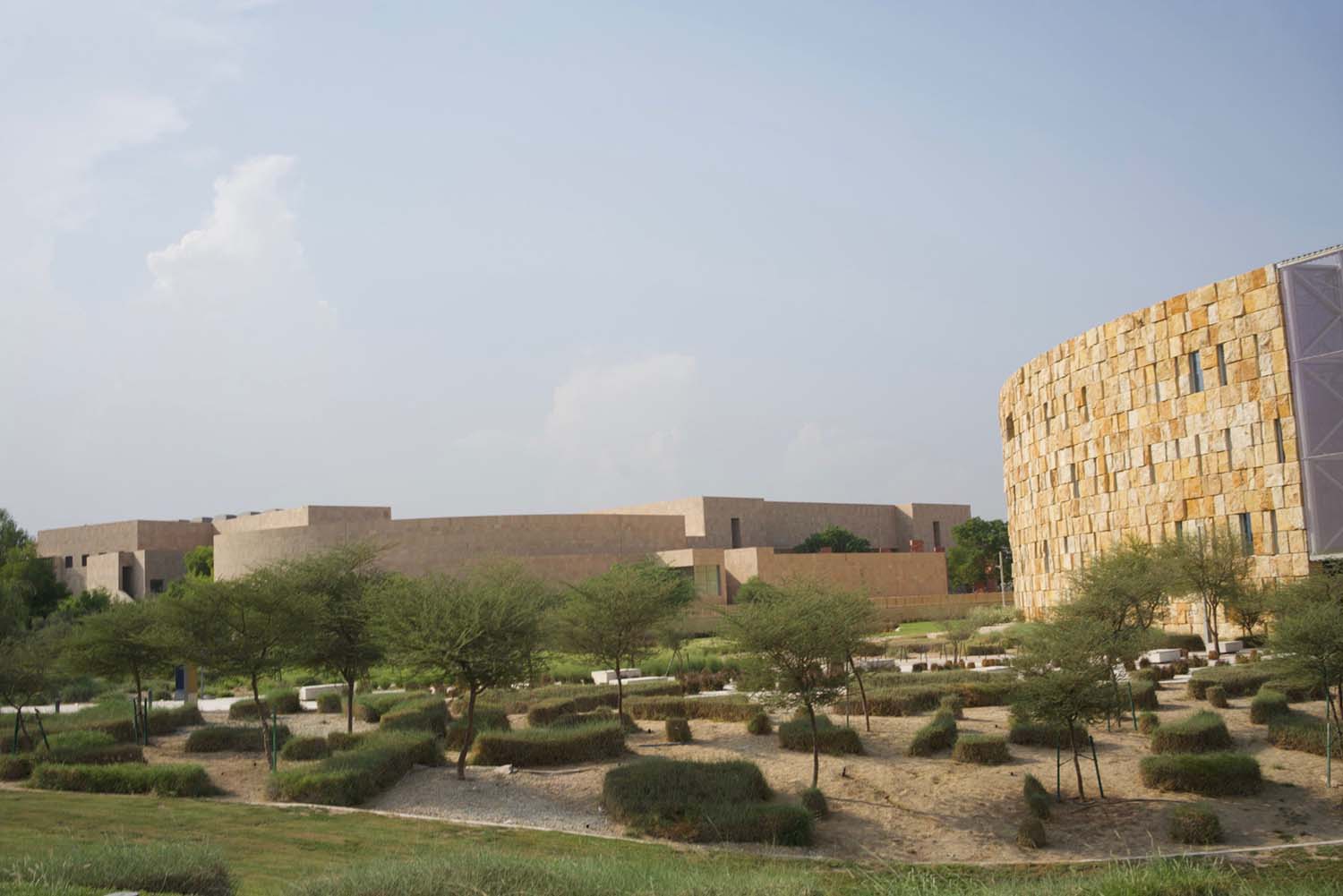 Georgetown University in Qatar - View of Georgetown University (background) and Northwestern University (far right)