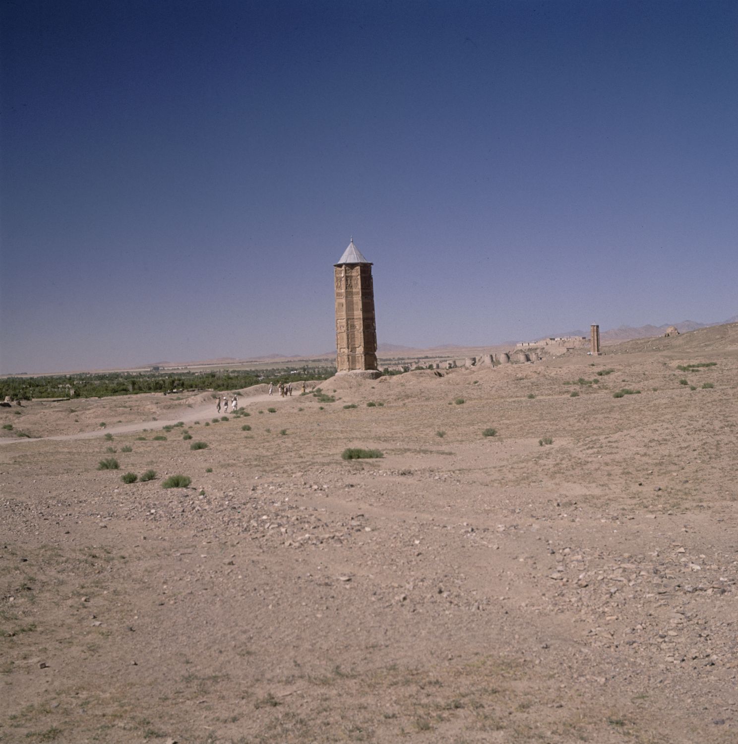 General view from northeast.&nbsp;<a href="https://archnet.org/sites/5410" target="_blank" data-bypass="true">Minaret of Bahram Shah</a>&nbsp;visible in distance at right.