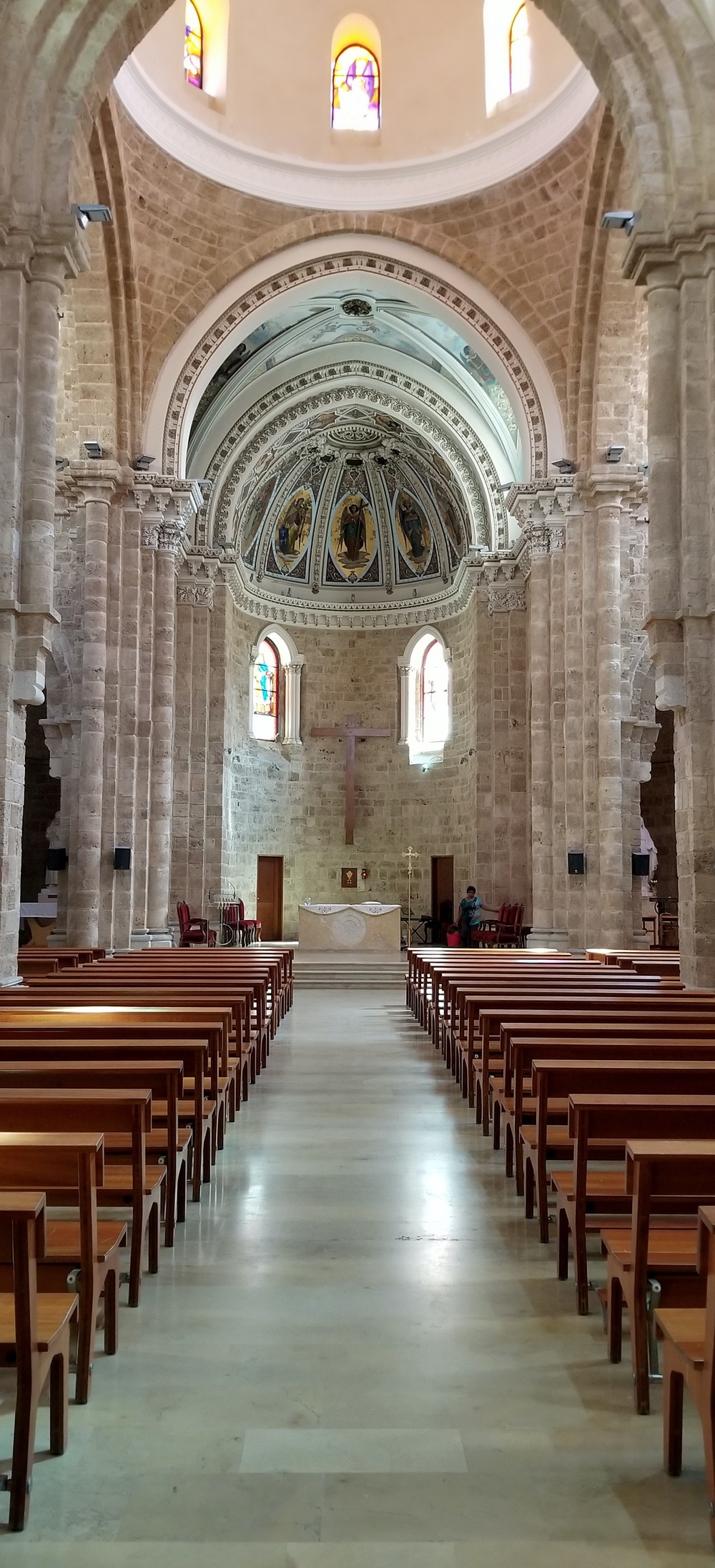 View along nave toward altar.