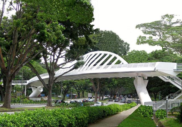 The Alexandra Arch is conceptualized as a Gateway to Nature. Standing across Alexandra Road, it connects the Hort Park-The Gardening Hub on one side and Forest Walk with the hilly and secondary forest of Telok Blangah Hill Park on the other side