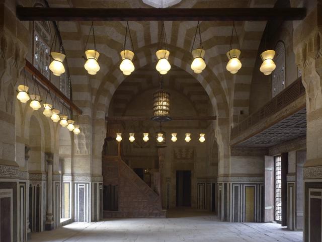 Interior, mosque after restoration