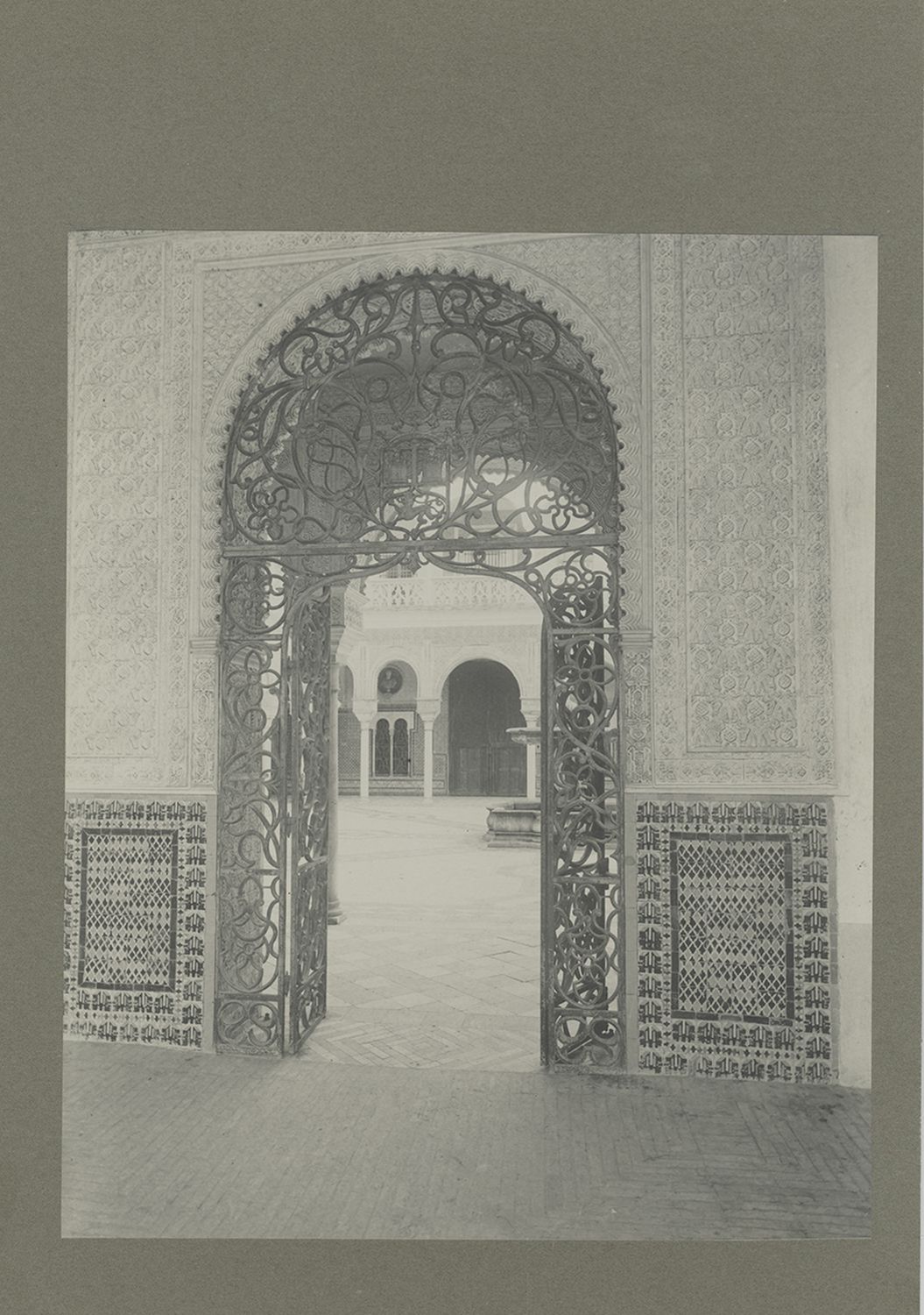 Casa de Pilatos - View through arched doorway onto courtyard.