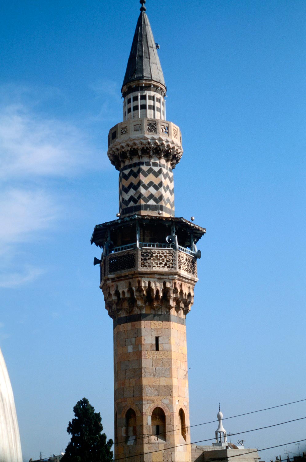 Upper portion of the minaret