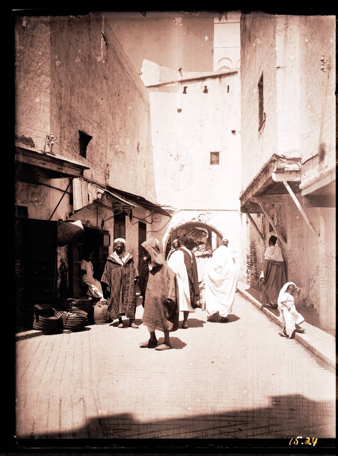 Street scene in northern Morocco, probably Tetouan