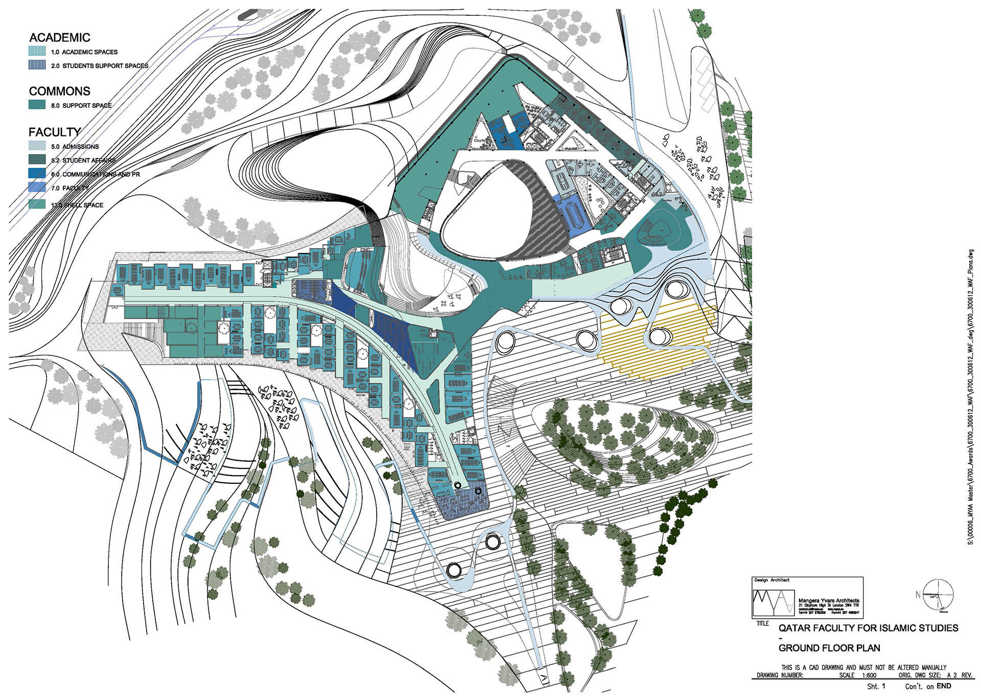 Hamad Bin Khalifa University College of Islamic Studies (QFIS) - <p>Ground floor plan</p>