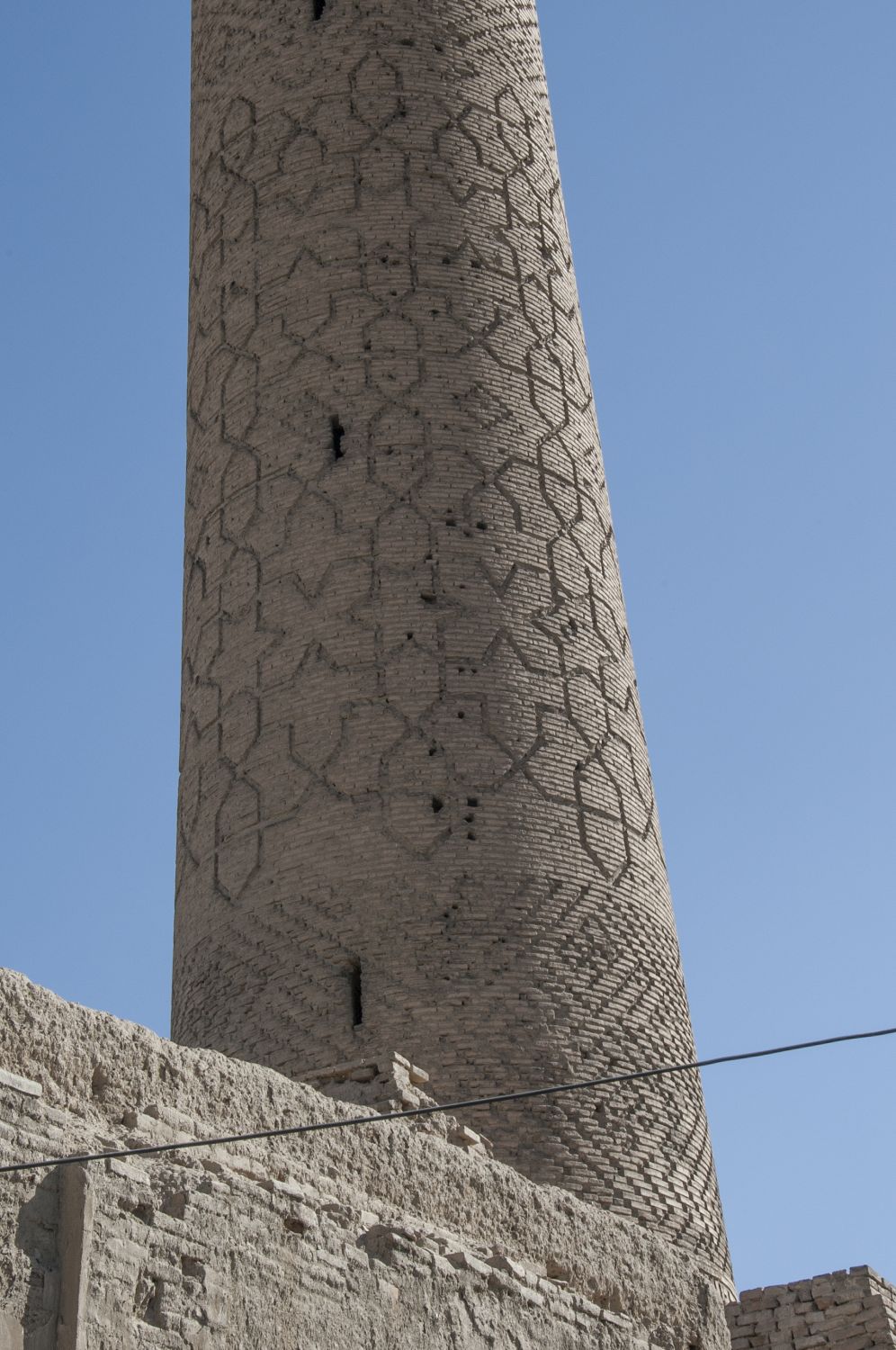 Minaret, view of bottom portion.