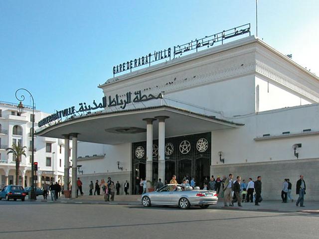 Vue of Rabat-Ville station