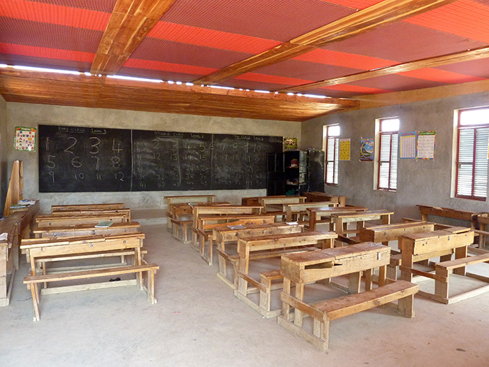 View of classroom interior 