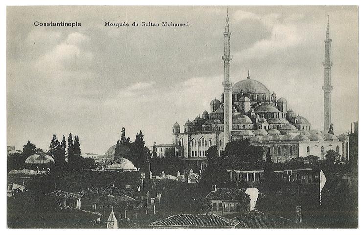 Fatih Camii - Istanbul, Fatih Camii, general view. "Constantinople, Mosquée du Sultan Mohamed"