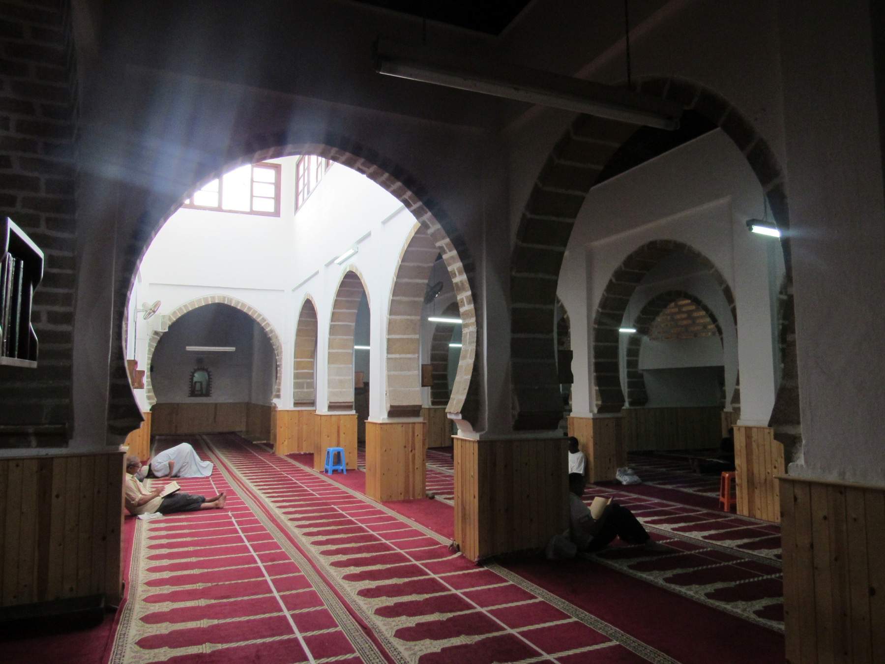 Interior view of the prayer hall