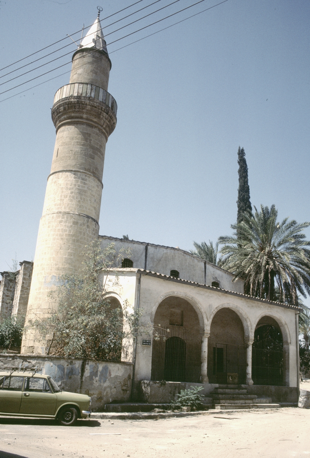 Northeast view, with minaret and entrance portico