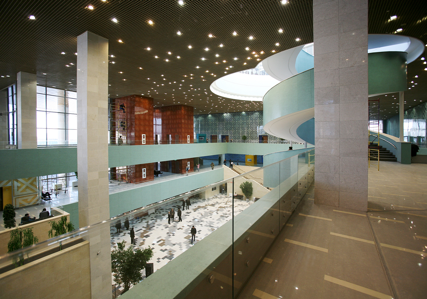 Interior of the central atrium