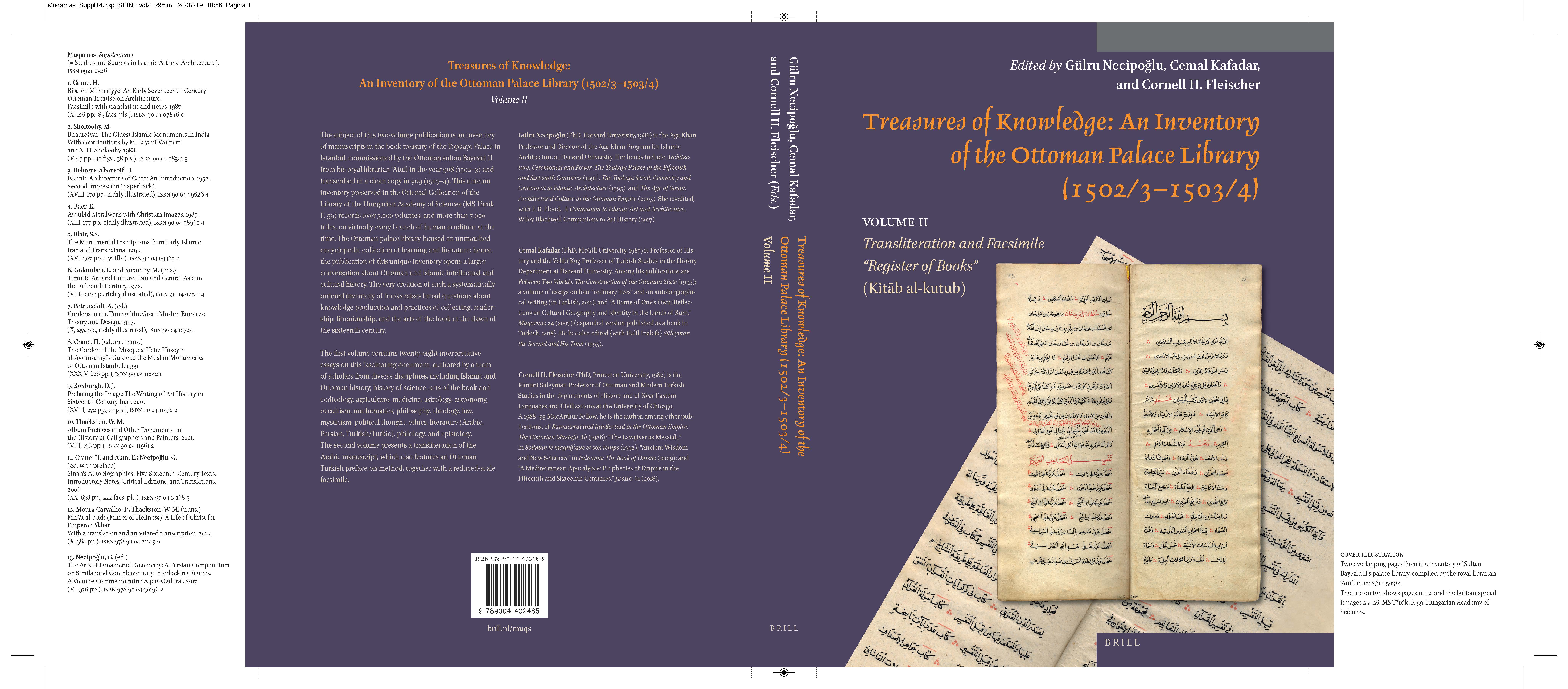Treasures of Knowledge: An Inventory of the Ottoman Palace Library (1502/3-1503/4): VOLUME II
