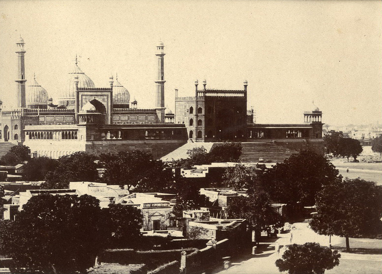 Jama Masjid (Delhi) - 19th century image of the Jami Masjid exterior