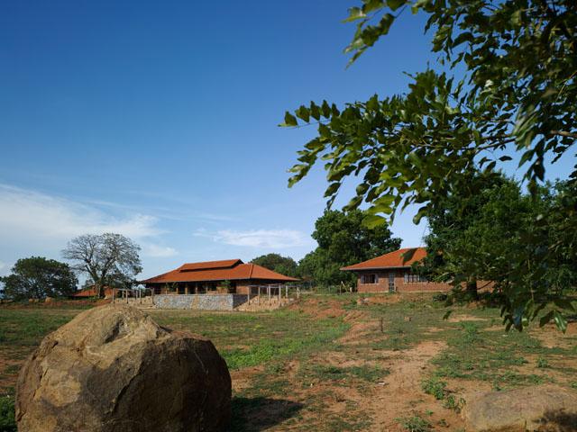 West view of the Yodakandiya Community Centre, overlooking the cricket play ground